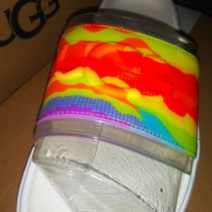 UGG Pride Slides Sz8 Multi Color